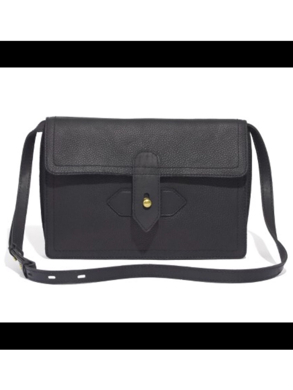 Madewell Black Sketchbook Bag Leather Crossbody